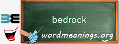 WordMeaning blackboard for bedrock